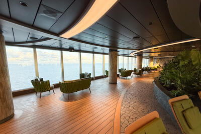 Jungle Pool area on MSC Seashore cruise ship